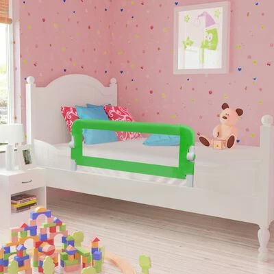 VidaXL Barrière de lit pour enfants 102x42 cm Vert – Image 2