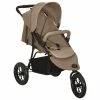 VidaXL Poussette pour bébé Taupe Acier