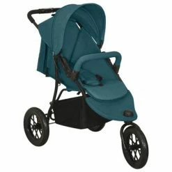 VidaXL Poussette pour bébé Vert Acier