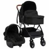 VidaXL Poussette pour bébé 3-en-1 Anthracite et noir Acier