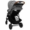 VidaXL Poussette pour bébé 2-en-1 Gris clair Acier