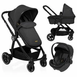 Baninni Poussette / landau Otto 3in1 Noir poussiéreux BNST028-DSBK