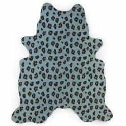 CHILDHOME Tapis pour enfants 145x160 cm Bleu léopard