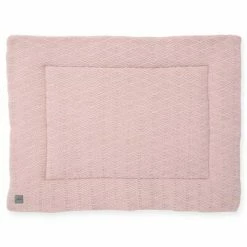 Jollein Courtepointe de parc d'enfant River Knit 80x100 cm Rose pâle