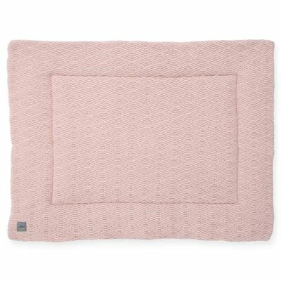 Jollein Courtepointe de parc d'enfant River Knit 80x100 cm Rose pâle