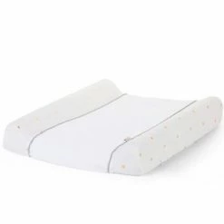 CHILDHOME Housse de coussin à langer Jersey et éponge Pois dorés