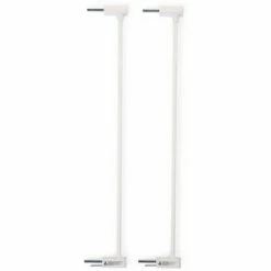 CHILDHOME Extensions barrière de sécurité Eltra 2 pcs 7 cm Métal Blanc