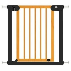 Baninni Barrière de sécurité bébé Woody Métal et bois 76-83 cm