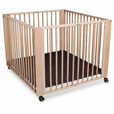 TiSsi Parc pliable pour enfants Moritz 90x95x75 cm Naturel