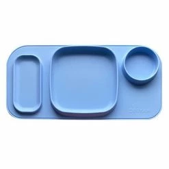 DERYAN Napperons enfant Quuby Silicone Bleu ciel