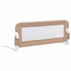 VidaXL Barrière de lit enfant Taupe 102x42 cm Polyester