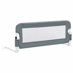 VidaXL Barrière de lit enfant Gris 102x42 cm Polyester