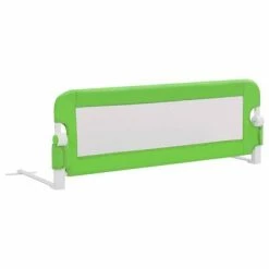 VidaXL Barrière de sécurité de lit d'enfant Vert 120x42 cm Polyester