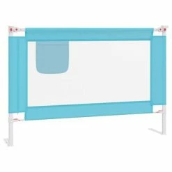 VidaXL Barrière de sécurité de lit d'enfant Bleu 100x25 cm Tissu