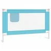 VidaXL Barrière de sécurité de lit d'enfant Bleu 120x25 cm Tissu