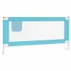 VidaXL Barrière de sécurité de lit d'enfant Bleu 190x25 cm Tissu