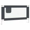 VidaXL Barrière de sécurité de lit d'enfant Gris foncé 120x25 cm Tissu
