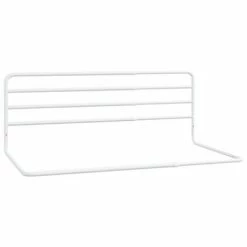 VidaXL Barrière de sécurité de lit d'enfant Blanc (76-137)x55 cm Fer