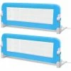 VidaXL Barrière de lit de sécurité pour tout-petits 2pcs Bleu 102x42cm