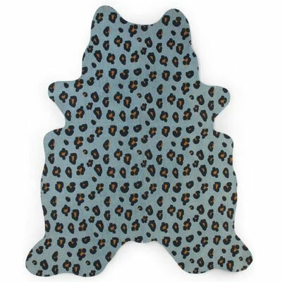 CHILDHOME Tapis pour enfants 145x160 cm Bleu léopard – Image 2