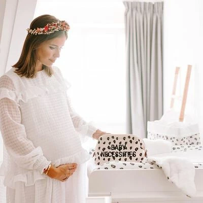 CHILDHOME Housse de coussin à langer Angel Jersey Léopard – Image 2