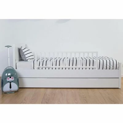 CHILDHOME Barrière de lit 120 cm Bois Blanc – Image 2