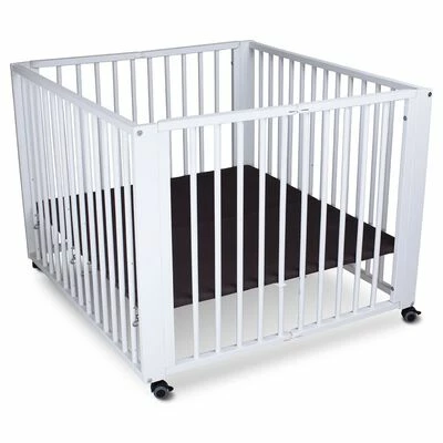 TiSsi Parc pliable pour enfants Moritz 90x95x75 cm Blanc – Image 2