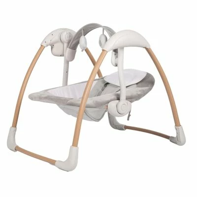 Bo Jungle Transat pour bébé portable Dolphy Naturel et blanc pur