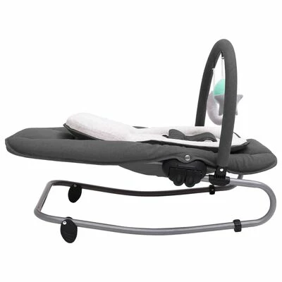 VidaXL Transat pour bébé Anthracite Acier – Image 3