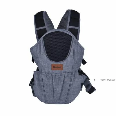 Baninni Porte-bébé 2 en 1 Sacco Prestigio Bleu et noir – Image 3