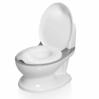 Baninni Pot de toilette avec son Pippe Gris et blanc – Image 3