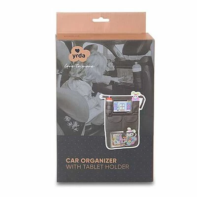 A3 Baby & Kids Organisateur de voiture avec support de tablette Noir – Image 3