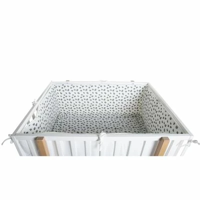 CHILDHOME Protection de parc pour enfants 340x35 cm Jersey Léopard – Image 3