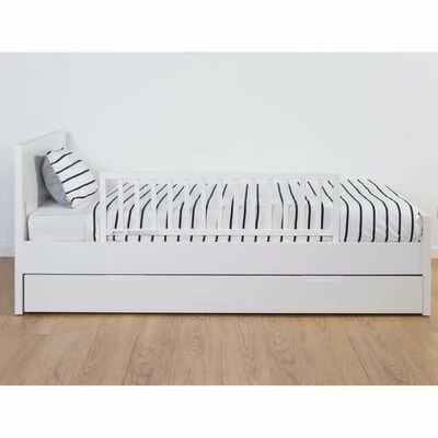 CHILDHOME Barrière de lit 120 cm Bois Blanc – Image 3