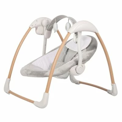 Bo Jungle Transat pour bébé portable Dolphy Naturel et blanc pur – Image 3