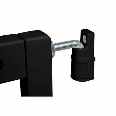 A3 Barrière de sécurité enfants bébés Oslo 71-102 cm Bois Noir – Image 3