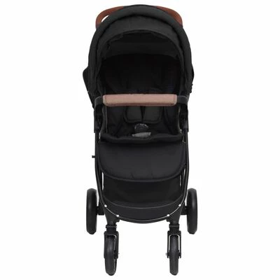 VidaXL Poussette pour bébé 3-en-1 Anthracite Acier – Image 4