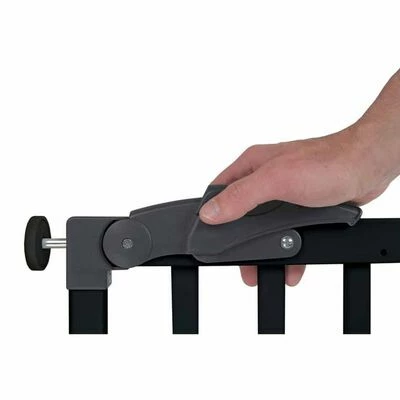 A3 Barrière de sécurité enfants bébés Oslo 71-102 cm Bois Noir – Image 4