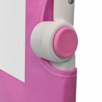 VidaXL Barrière de lit pour enfants 102x42 cm Rose – Image 5