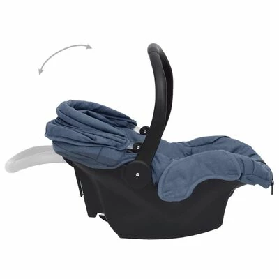 VidaXL Siège d'auto pour bébé Bleu marine 42x65x57 cm – Image 5