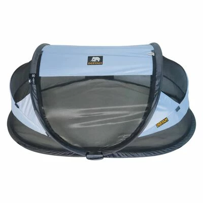 DERYAN Lit d'enfant voyage escamotable Baby Luxe à moustiquaire Bleu – Image 5