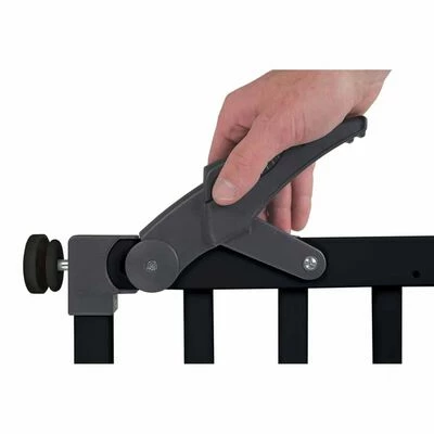 A3 Barrière de sécurité enfants bébés Oslo 71-102 cm Bois Noir – Image 5