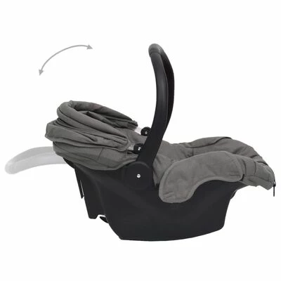 VidaXL Siège d'auto pour bébé Gris clair 42x65x57 cm – Image 6